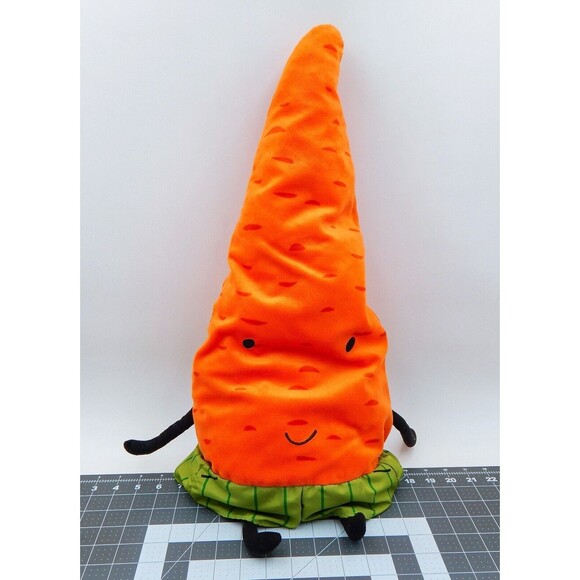 Ikea Torva Carrot Plush Large 24 Inch Vegetable Orange Green Shorts Soft Stuffed - Picture 1 of 9
